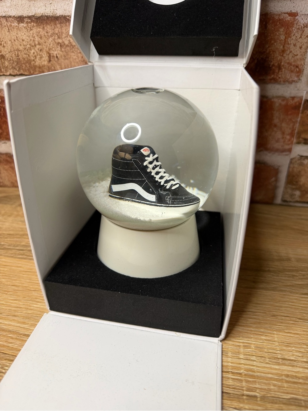 Vans Off The Wall Sk8-Hi Sneaker Limited Edition Snow Globe Promo Collectible